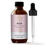 AVD Organics Rose Essential Oil for Diffuser - Premium Quality Therapeutic Grade Rose Oil | for Soaps, Candles, Massage, Skin, Perfumes, Home Fragrance - 3.38 fl. Oz