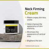 YEOUTH Neck Firming Cream with Vitamin C, Advanced Neck Cream for Decolletage and Double Chin, Moisturizing Neck and Chest Firming Cream 2oz