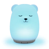 Mindfulness 'Breathing Bear' | 4-7-8 Guided Visual Meditation Breathing Light | 3 in 1 Device with Night Light & Noise Machine for ADHD Anxiety Stress Relief Sleep - Gift Kid Adult Women Men (Bear)