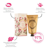 Panier des Sens - Hand Cream for Dry Cracked Hands and Skin – Rose Hand Lotion, Moisturizer, Mask - With Shea Butter and Olive Oil - Hand Care Made in France 97% Natural Ingredients - 2.5floz