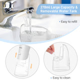 Sejoy Water Flosser, Water Dental Flosser Water Flosser Cordless Rechargeable, Oral Irrigator Rechargeable for Home Travel Office, 270ML IPX7 Waterproof 5 Cleaning Modes and 5 Jet Tips