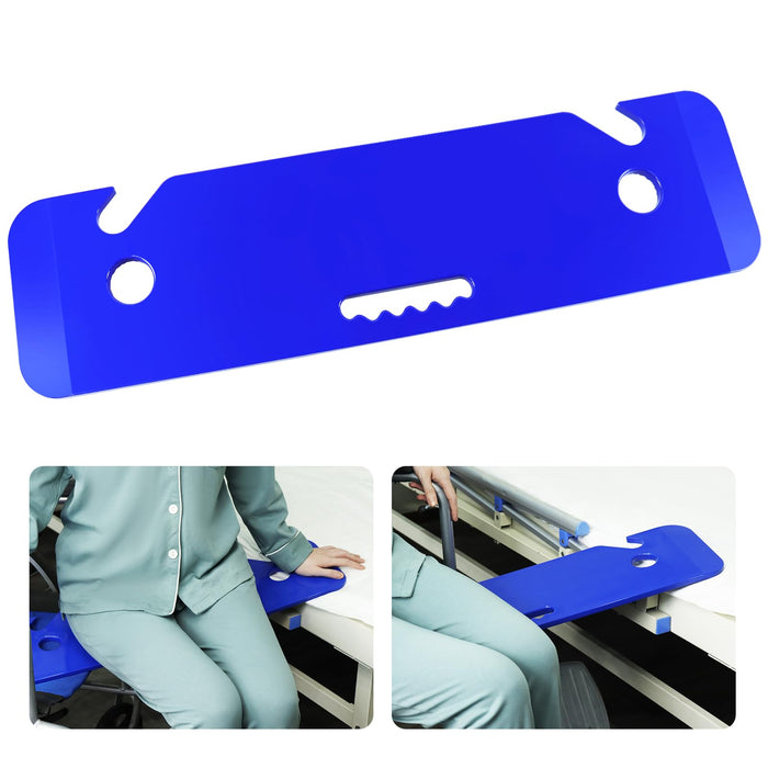 YHK Transfer Board and Slide Board, Plastic Slide Board for Transferring, Slide Assist Device for Seniors Transfer to Wheelchair, Bed, Toilet, Car, 30"*7.9"*0.55", Hold up to 440 lbs, Blue