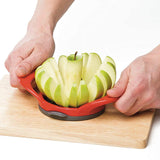 PrepWorks by Progressive Dishwasher Safe 16-Slice Thin Apple Slicer and Corer with Attached Safety Cover