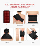 LOVTRAVEL New 660nm LED Red Light and 850nm Near Infrared Light Therapy Devices Large Pads Wearable Wrap for Pain