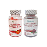 Generic Nature Glow Glutathione Collagen - Strawberry & Cranberry Flavor Bundle, 60 Chewable Gummies Each