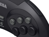 Retro-Bit Official Sega Genesis USB Controller 8-Button Arcade Pad for Sega Genesis Mini, Switch, PC, Mac, Steam, RetroPie, Raspberry Pi - USB Port (Black)