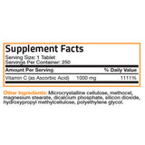 Bronson Vitamin C 1000 mg Sustained Release Premium Non-GMO Ascorbic Acid, 250 Tablets