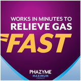 Phazyme Gas Relief Bundle with 500 mg and 250 mg Simethicone Fast Gels, 20 and 24 Count