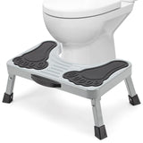 Toilet Stool, 7 Inches Metal Poop Stool for Bathroom, Collapsible Potty Stool for Adults and Kids