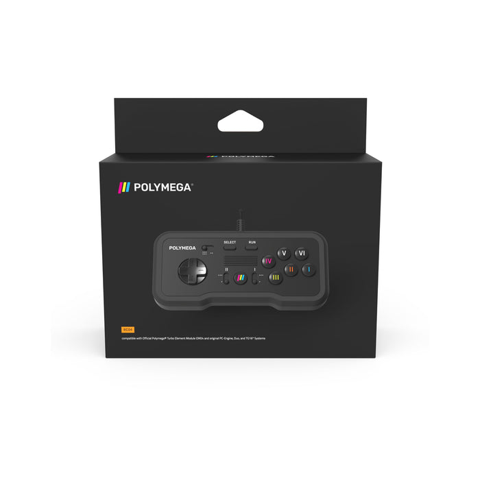 Polymega® Turbo Retro Controller (RC04) - Wired Connection for Turbo Duo/PC-Engine Style Controller Ports