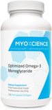 MYOXCIENCE MonoSorb 1300 | Extra Strength Fish Oil | 600 mg EPA | 260 mg DHA | Monoglyceride Form | IFOS Certified | Enteric Coated | Large (Large, 120 Caps)