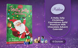 Madelaine Chocolate 2023 A Holly Jolly Christmas Countdown Advent Calendar Filled With 24 Assorted Milk Chocolate Holiday Treats - 3 Pack of Chocolates