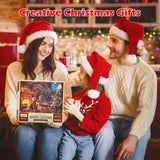 Puzzle Advent Calendar, 2023 Jigsaw Puzzle 1008 Pcs 24 Days Countdown Calendar,Santa's Surprise,Family Game Puzzle,Christmas Gift Idea for Adult, Kids