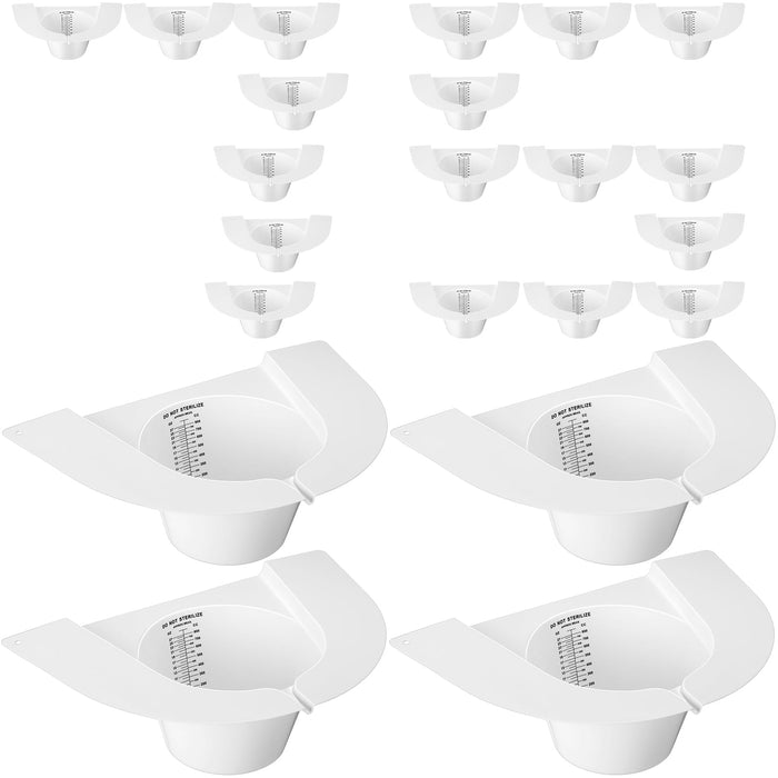 TrelaCo 75 Pcs Urine Hats for Toilets Stool Sample Collection Kit Urine Collection Hat Urine Collector Specimen Cups Pee Urine Sample Cup Containers for Women and The Elderly, 27oz/ 800cc