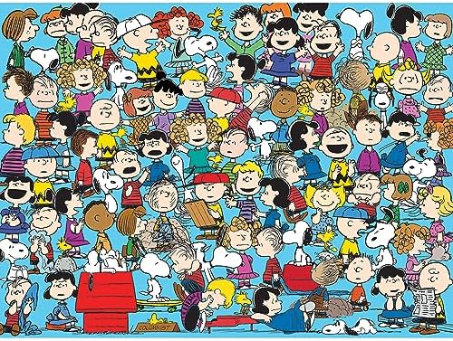RoseArt - Peanuts - Cast of Characters - 1000 Piece Jigsaw Puzzle for Adults