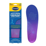 Dr. Scholl's Walk Longer Insoles, Comfortable Plush Foam Cushioning Inserts for Walking, Hiking, and Standing on Feet All-Day, Stop Soreness in Feet & Legs, Trim to Fit Men's Shoe Size 8-14, 1 Pair