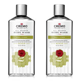 Cremo Rich-Lathering Sage & Citrus Body Wash, A Revitalizing Combination of Bright Mandarin, Dry Herbs and White Cedar, 16 Fl Oz (2-Pack)