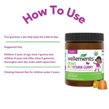 Wellements Organic Children's Multivitamin Gummies | Essential Kids Vitamins for Healthy Growth & Development* | Vitamin A, B, C, D, E + Zinc, No Artificial Colors | 3 Years +, 60 Ct