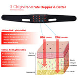 Infrared Red Light Therapy for Knee Neck Ankle Relief Near Infrared Heating Pad for Pain Relief Wearable Hand Wrist Legs Red Infrared Light Heated Wrap Belt for Home Office Use with 3 Gears Timer