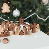 Wooden Advent Calendar For Adult, Nativity Scene Set, Holiday Home Decoration, Christmas Ornaments, Gifts For Kids