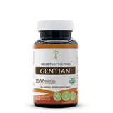 SECRETS OF THE TRIBE Gentian 60 Capsules, 1000 mg, USDA Organic Responsibly farmed Gentian (Gentiana Lutea) Dried Root (60 Capsules)