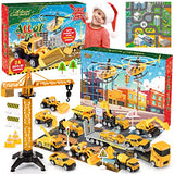 2024 Christmas Advent Calendar,Alloy Construction Engineering Vehicle Toys for 3-8 Year Old Boys Girls 24 Days Countdown Calendar Stocking Stuffer Christmas Countdown Gifts for 3-8 Year Old Boys Girls