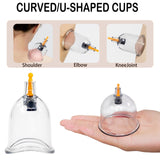 Cupluw Cupping Kit for Massage Therapy - 32 Cups Professional Chinese Cupping Set with Magnetics, Vacuum Cupping Therapy Set for Cellulite Reduction Muscle Pain Relief with Manual Pump