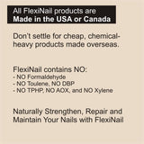 FlexiNail Penetrating Fingernail Conditioner and Strengthener to repair and then maintain weak and peeling or brittle and splitting nails - Single Bottle