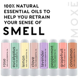 MOXĒ Smell Training Kit, Made in USA, 8 Essential Oils, Olfactory Regeneration, Helps Restore Sense of Smell, Natural Therapy for Smell Loss (Phase 1 & Phase 2 Bundle)