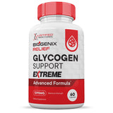 BIOGENIX Relief Glycogen Support Extreme Pills Advacned Formula 1295MG Zero Artificial Colors Flavoring Preservatives 120 Capsules (2 Pack)