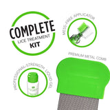 Lice Treatment Kit by Lice Clinics-Guaranteed Cure for Super Lice-Safe, Non-Toxic (Complete Kit with 5.25oz Shampoo, Metal Comb & More)