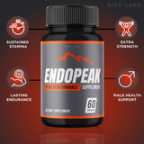 Endopeak Male Pills, Endopeak Pills for Peak Performance Endo Peak Supplement Maximum Strength Support Ultra Pure Non-GMO Vegan Supplement Advanced Formula EndopeakPills (60 Capsules)