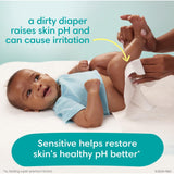 Pampers Sensitive Baby Wipes, Water Based, Hypoallergenic and Unscented, 7 Refill Packs (588 Wipes Total)