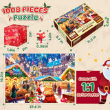 Advent Calendar 2024 Christmas Puzzles: 24 Days Countdown Calendar Jigsaw Puzzles for Kids Adults Boys Girls 1008 Pieces Puzzle Advent Calendar Game Home Xmas Decor - Market