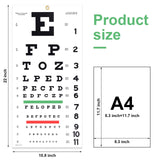 Snellen Eye Chart, Eye Charts for Eye Exams 20 Feet 22×11 Inches, Low Vision Eye Test Charts for Wall Décor Kids Gifts