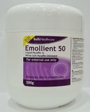 Emollient 50 Liquid Paraffin In White Soft Paraffin Ointment - 500g