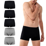 BATTEWA Washable Incontinence Underwear for Men, Regular Cotton Leak-Proof Briefs with Front Absorption Area for Bladder Leak Protection 50ml.(3Black-2Gray, Small, 5 Pack)