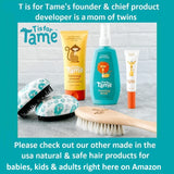 T is for Tame - All-Natural Hair Taming Cream for Kids, Frizz & Flyaway Control, Coconut Oil & Jojoba Leave-In, Safe for Babies & Toddlers, Non-Greasy, 3.38 Fl Oz (Bundle of 2)