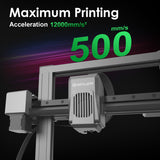 Artillery Sidewinder X4 Pro 3D Printer, 500mm/s High Speed FDM Printer with Auto Leveling Resonance Compensation, X Y-axis Linear Rail and High-Temp Nozzle, Direct Drive Extruder 9.44x9.44x10.23 Inch