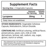 ML Naturals Natural Lycopene 30 mg 120 Vegetable Capsules. All-Natural from Tomatoes. Non-GMO. Antioxidant Supplement.
