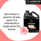 Naturevibe Botanicals Premium Rose Water (32oz) | 100% Pure and Natural | Liquid Toner | Hydrating Mist for Face and Hair | Soothes and Calms All Skin Types