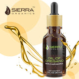 Oil of Oregano, Sierra Organics, Super Strength 80 Carvacrol- 30ml - Immune System Support - Certified Organic, Wild Oregano -Super Strength - Non-GMO