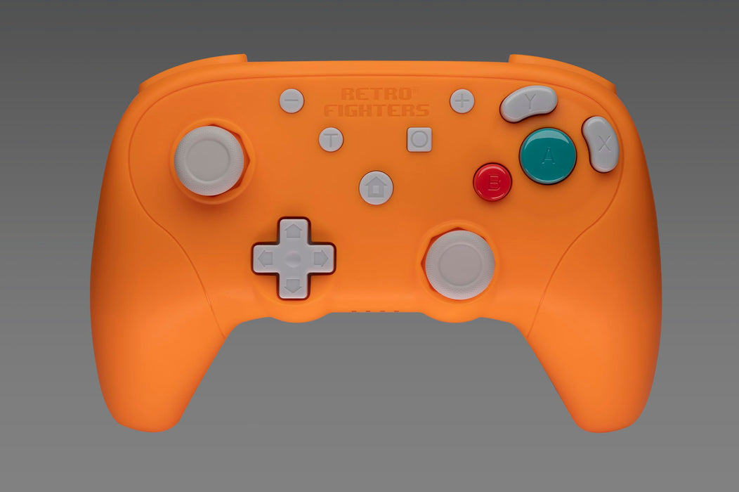 Retro Fighters BattlerGC Wireless Controller - Gamecube, Game Boy Player, Switch & PC Compatible (Orange)