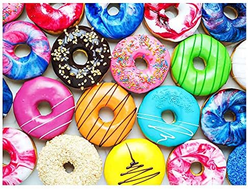 500 Pieces Jigsaw Puzzles Donuts for Adults and Teens and Kids Family Happy Gift Idea New
