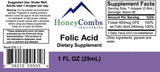 HoneyCombs Vitamin B9 (Folic Acid) Drops – Vitamin B Liquid Folate Drops to Support Health – Liquid Vitamins for Pregnancy – Alcohol-Free, Gluten Free Folic Acid Supplement, 1 Fl Oz.