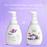 Dove Foaming Hand Wash Lavender & Rice Milk Pack of 4 Protects Skin from Dryness, More Moisturizers than the Leading Ordinary Hand Soap, 10.1 oz