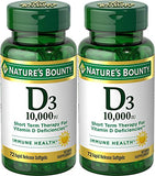 Nature's Bounty, Ultra Strength D3-10,000 IU, 72 Softgels (2pack)