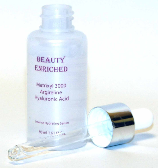 BEAUTY ENRICHED 1 oz Matrixyl 3000, Argireline, Hyaluronic Acid Serum Cream for Reducing Face Wrinkles, Face Lifting without Needle (1 oz)