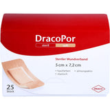 DRACOPOR DracoPor 7.2 cm x 5 cm skin color soft sterile wound dressing, 25 pcs. wound dressings