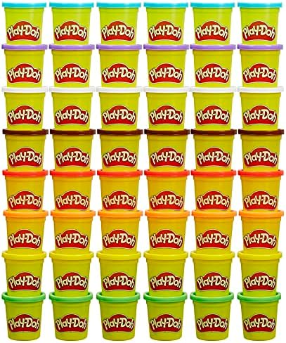 Play-Doh Bulk Pack of 48 Cans, 6 Sets of 8 Modeling Compound Colors, 3oz, Back to School Gifts & Prizes for Students & Classroom, Preschool Toys for Kids, Ages 2+ (Amazon Exclusive)